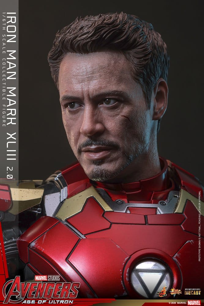 Avengers : L'Ère d'Ultron figurine Movie Masterpiece Diecast 1/6 Iron Man Mark XLIII (2.0) 32 cm