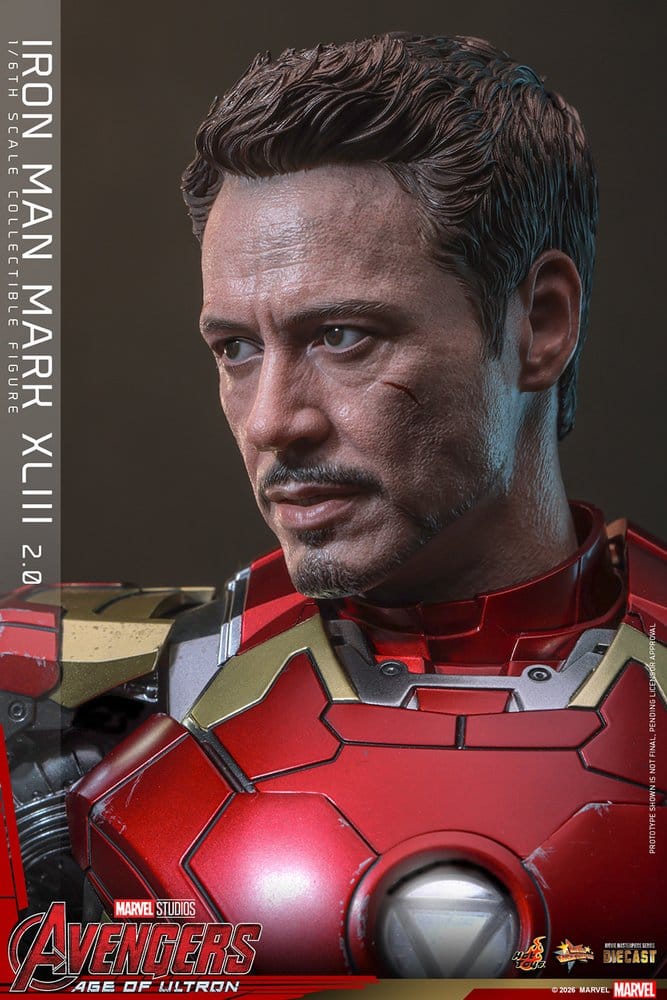 Avengers : L'Ère d'Ultron figurine Movie Masterpiece Diecast 1/6 Iron Man Mark XLIII (2.0) 32 cm