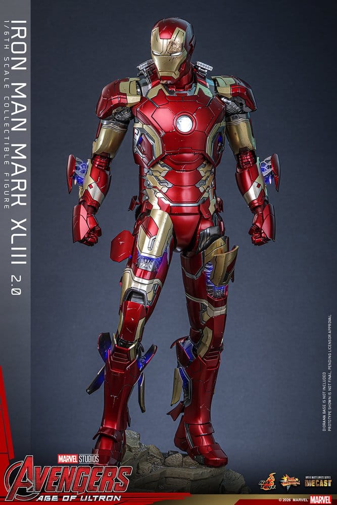 Avengers : L'Ère d'Ultron figurine Movie Masterpiece Diecast 1/6 Iron Man Mark XLIII (2.0) 32 cm