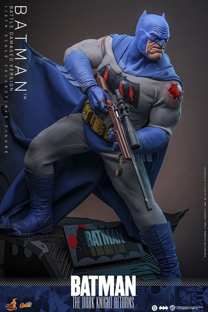 Batman: The Dark Knight Returns figurine Comic Masterpiece 1/6 Batman (Battle Damaged Version) 32 cm