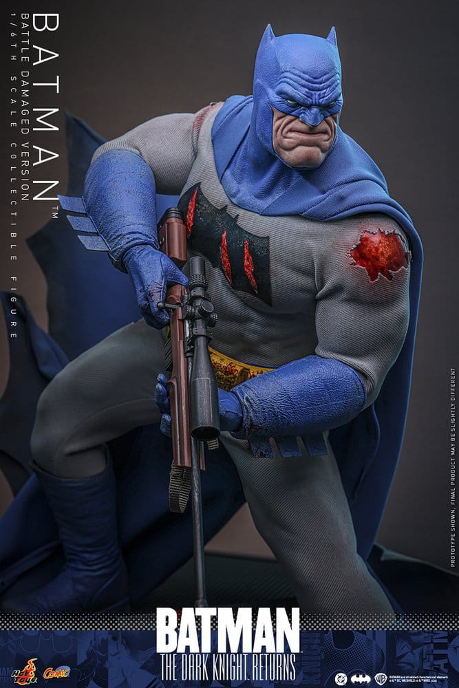 Batman: The Dark Knight Returns figurine Comic Masterpiece 1/6 Batman (Battle Damaged Version) 32 cm