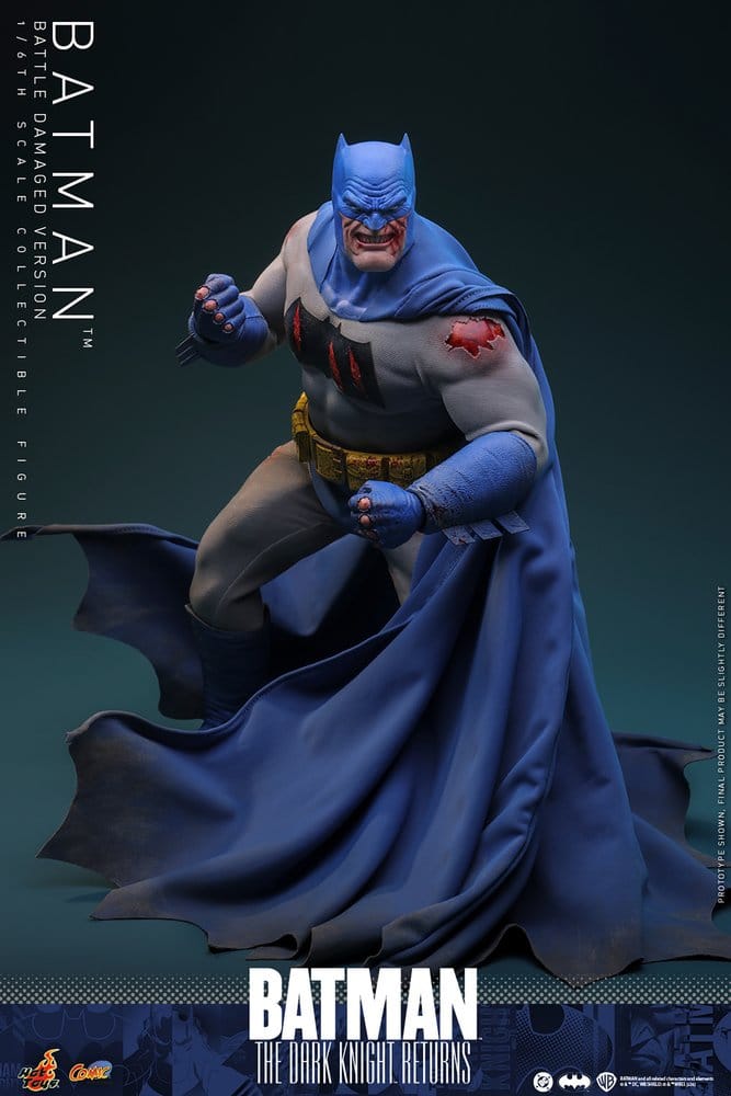 Batman: The Dark Knight Returns figurine Comic Masterpiece 1/6 Batman (Battle Damaged Version) 32 cm