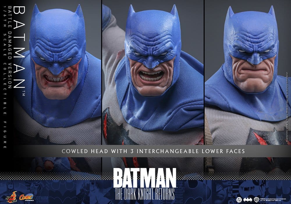 Batman: The Dark Knight Returns figurine Comic Masterpiece 1/6 Batman (Battle Damaged Version) 32 cm
