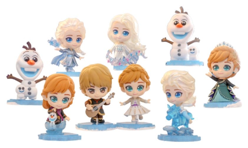 La Reine des neiges figurines mini Cosbi 8 cm Blind Box Display (8)