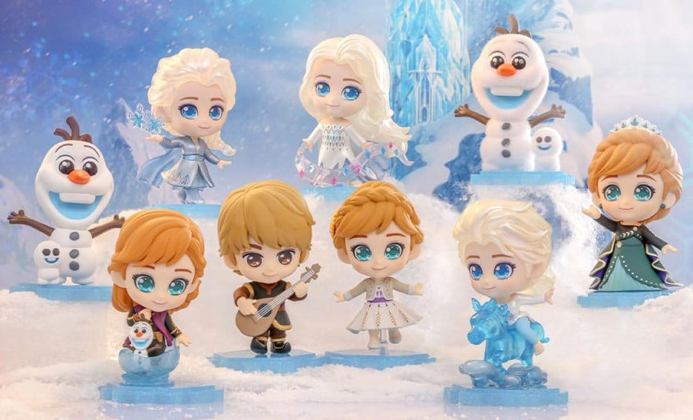 La Reine des neiges figurines mini Cosbi 8 cm Blind Box Display (8)