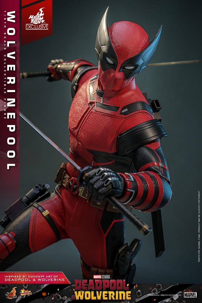 Deadpool & Wolverine Movie Masterpiece figurine 1/6 Wolverinepool Hot Toys Exclusive 31 cm