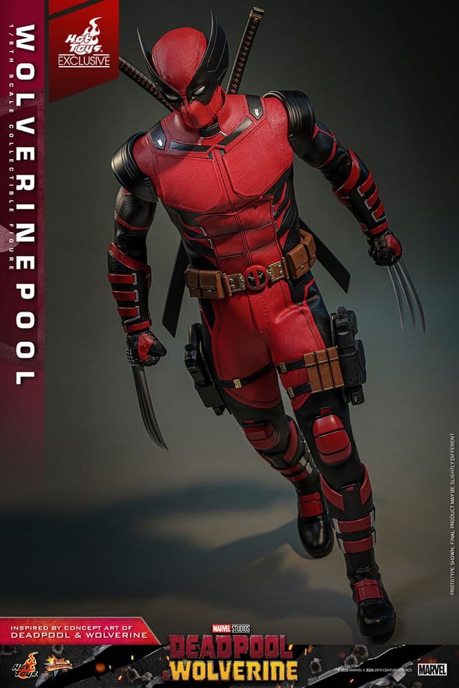 Deadpool & Wolverine Movie Masterpiece figurine 1/6 Wolverinepool Hot Toys Exclusive 31 cm
