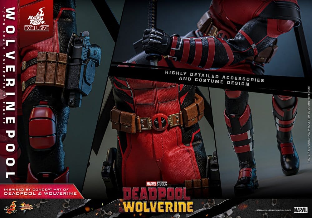 Deadpool & Wolverine Movie Masterpiece figurine 1/6 Wolverinepool Hot Toys Exclusive 31 cm