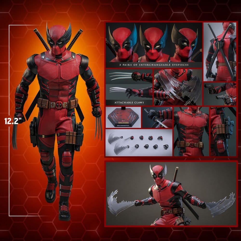 Deadpool & Wolverine Movie Masterpiece figurine 1/6 Wolverinepool Hot Toys Exclusive 31 cm
