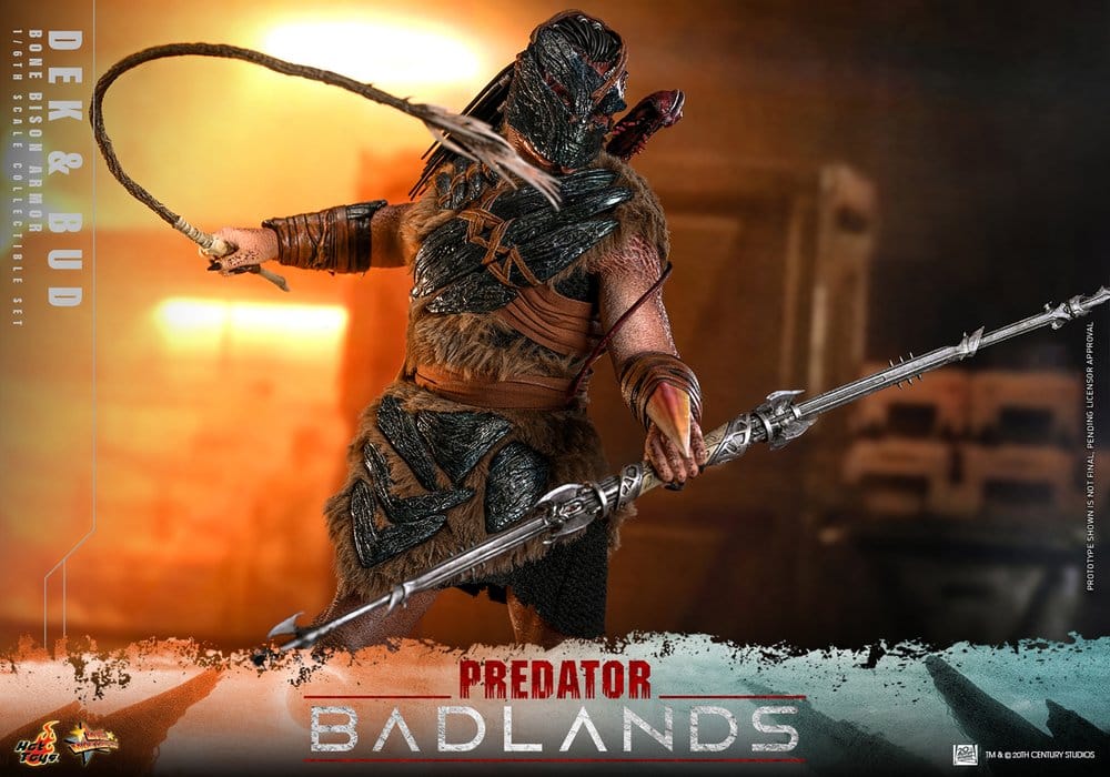 Predator: Badlands Movie Masterpiece pack 2 figurines 1/6 Dek (Bone Bison Armor) and Bud 31 cm
