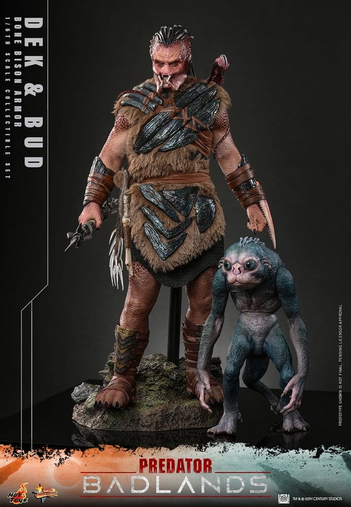 Predator: Badlands Movie Masterpiece pack 2 figurines 1/6 Dek (Bone Bison Armor) and Bud 31 cm