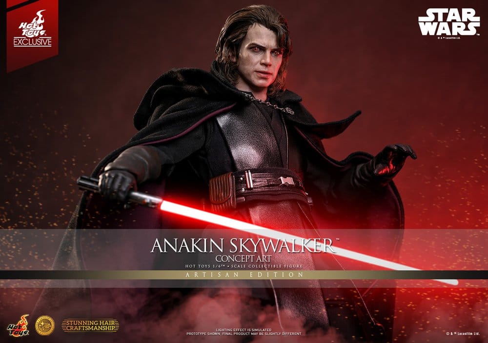 Star Wars Épisode III: La Revanche des Sith Movie Masterpiece figurine 1/6 Anakin Skywalker (Concept Art Version) (Artisan Edition) Hot Toys Exclusive 31 cm
