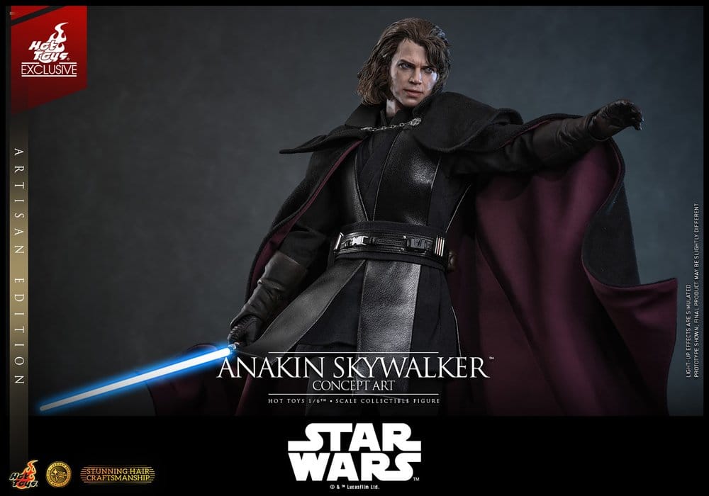 Star Wars Épisode III: La Revanche des Sith Movie Masterpiece figurine 1/6 Anakin Skywalker (Concept Art Version) (Artisan Edition) Hot Toys Exclusive 31 cm