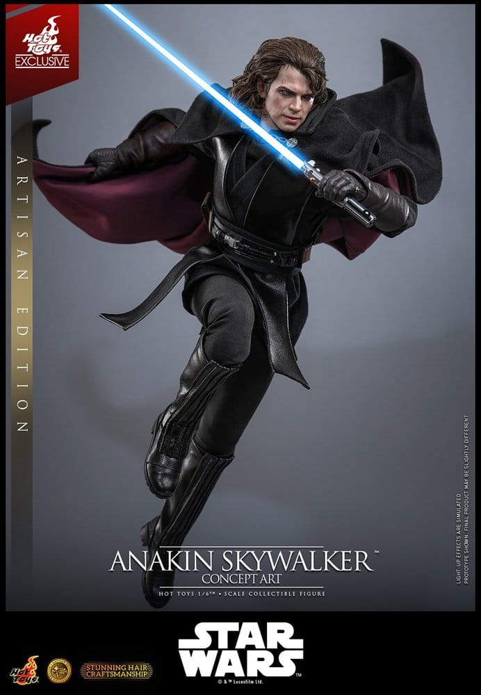 Star Wars Épisode III: La Revanche des Sith Movie Masterpiece figurine 1/6 Anakin Skywalker (Concept Art Version) (Artisan Edition) Hot Toys Exclusive 31 cm