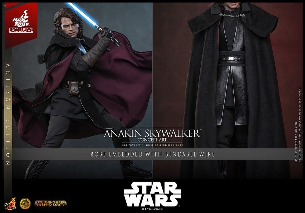 Star Wars Épisode III: La Revanche des Sith Movie Masterpiece figurine 1/6 Anakin Skywalker (Concept Art Version) (Artisan Edition) Hot Toys Exclusive 31 cm
