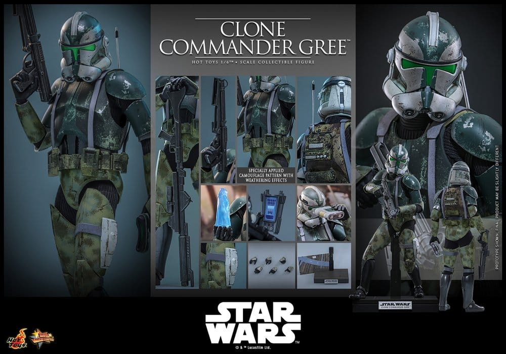 Star Wars Movie Masterpiece figurine 1/6 Clone Commander Gree 30 cm