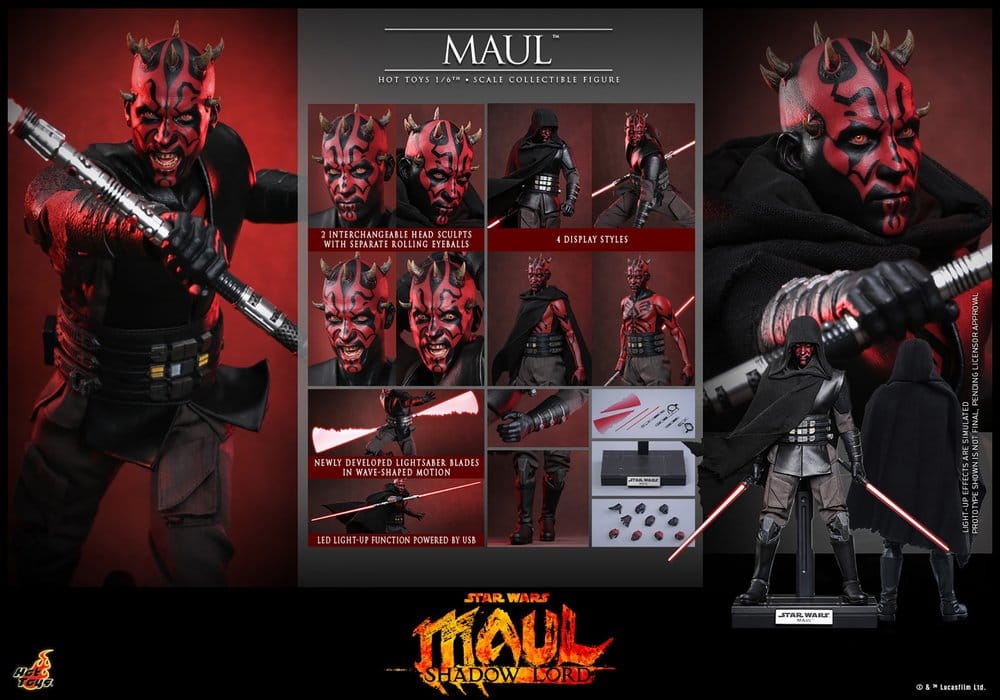 Maul : Seigneur de l'ombre Television Masterpiece figurine 1/6 Maul 29 cm