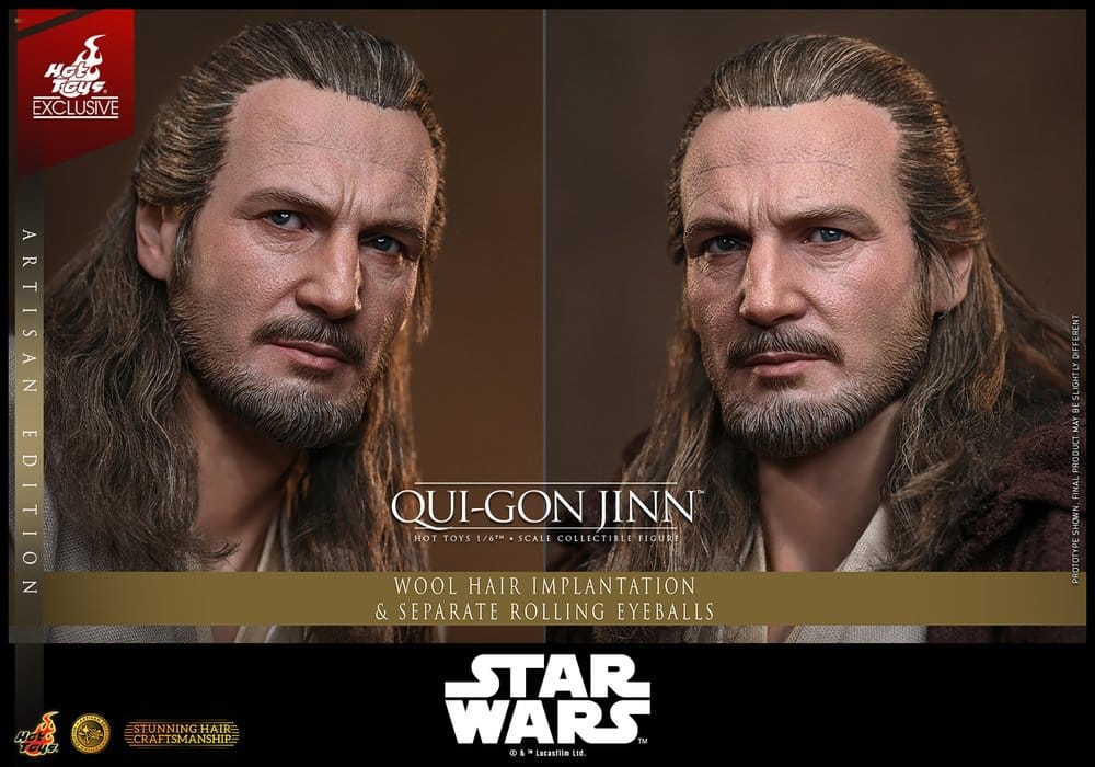 Star Wars: La Menace Fantôme Movie Masterpiece figurine 1/6 Qui-Gon Jinn (Artisan Edition) Hot Toys Exclusive 32 cm
