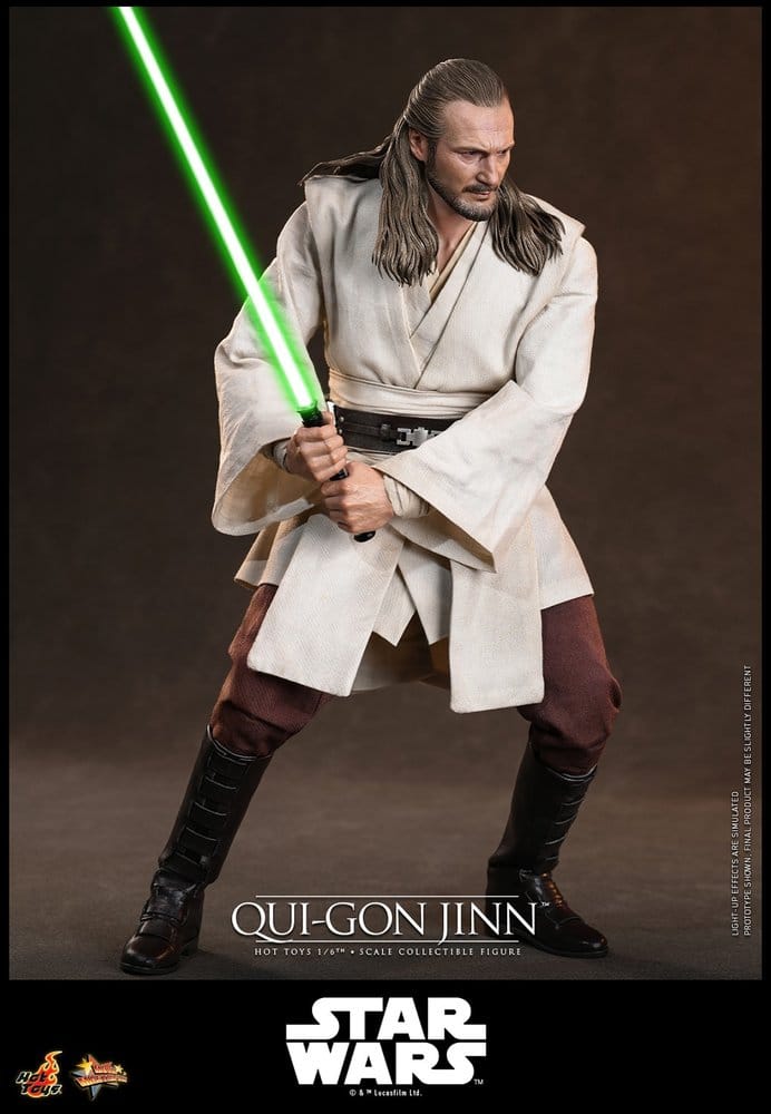 Star Wars: La Menace Fantôme Movie Masterpiece figurine 1/6 Qui-Gon Jinn (Artisan Edition) Hot Toys Exclusive 32 cm