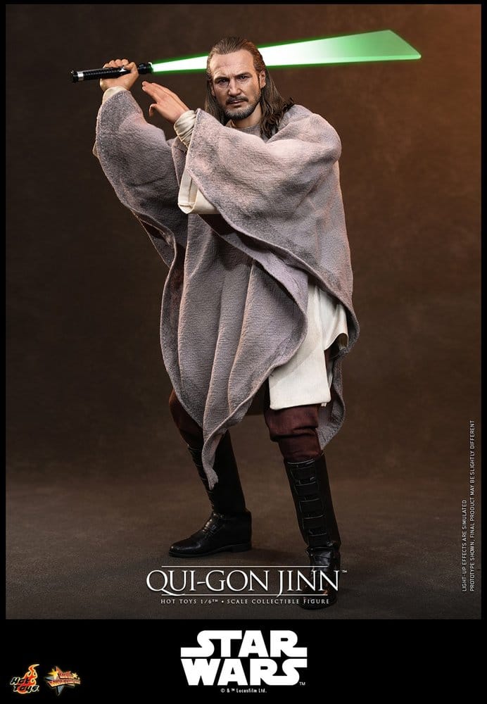Star Wars: La Menace Fantôme Movie Masterpiece figurine 1/6 Qui-Gon Jinn (Artisan Edition) Hot Toys Exclusive 32 cm