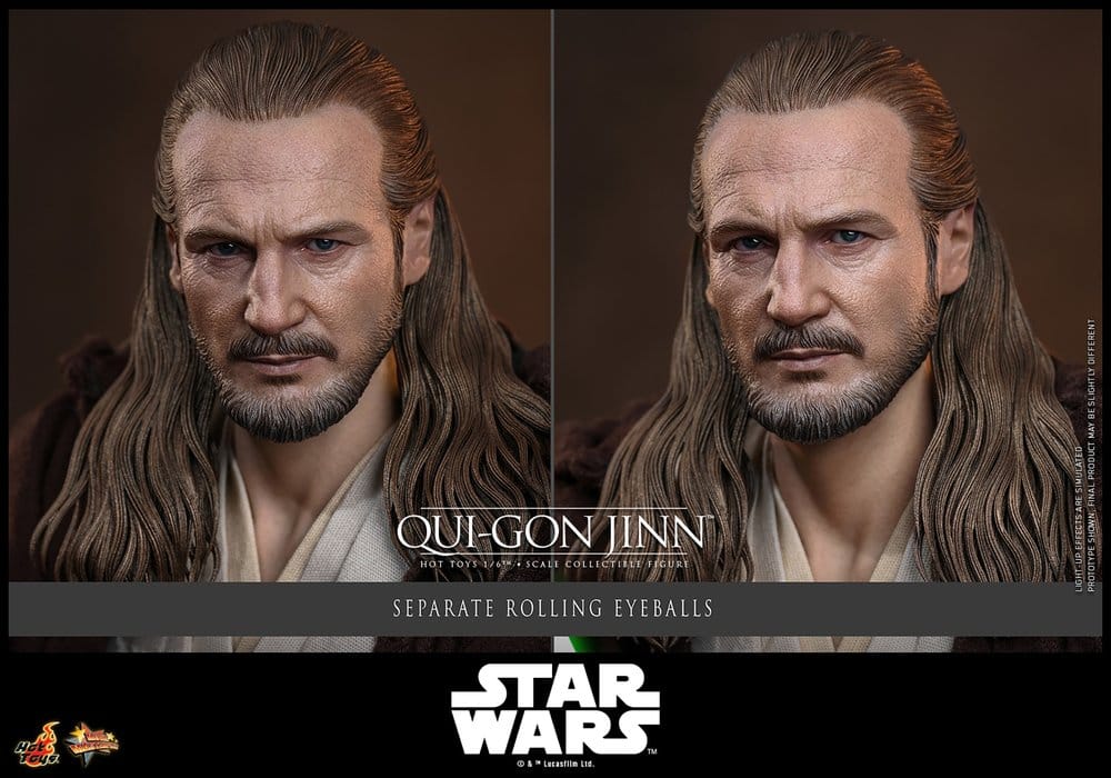 Star Wars: La Menace Fantôme Movie Masterpiece figurine 1/6 Qui-Gon Jinn (Artisan Edition) Hot Toys Exclusive 32 cm
