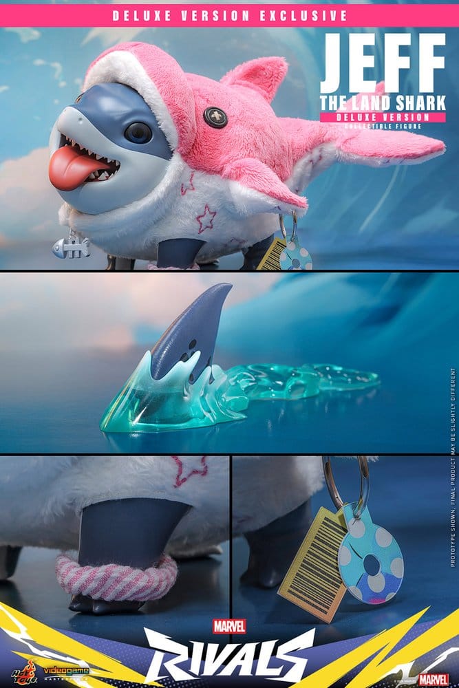 Marvel Rivals Videogame Masterpiece Series Figurine d'action Jeff the Land Shark (Deluxe Version) 11 cm