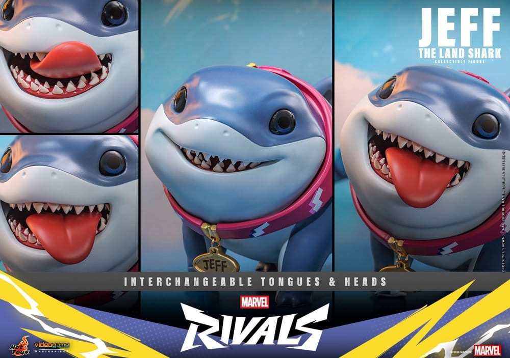 Marvel Rivals Videogame Masterpiece Series Figurine d'action Jeff the Land Shark 11 cm