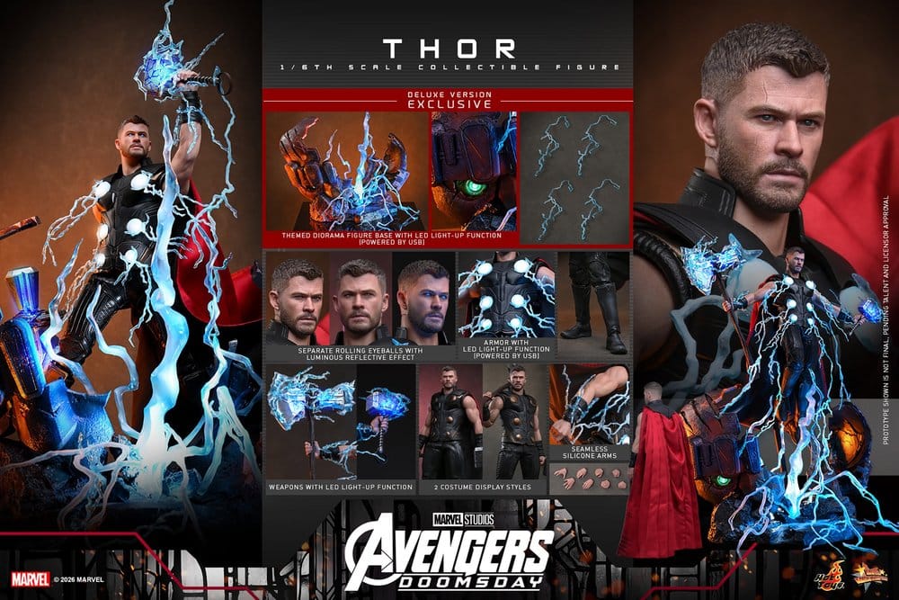 Avengers: Doomsday Movie Masterpiece figurine 1/6 Thor (Deluxe Version) 32 cm