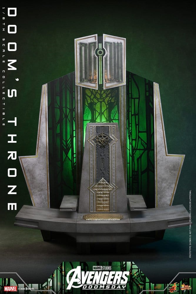 Avengers: Doomsday Movie Masterpiece accessoire pour figurines 1/6 Doom's Throne 33 cm