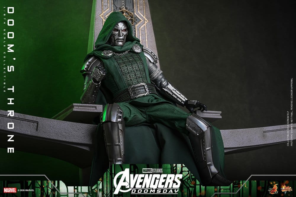 Avengers: Doomsday Movie Masterpiece accessoire pour figurines 1/6 Doom's Throne 33 cm