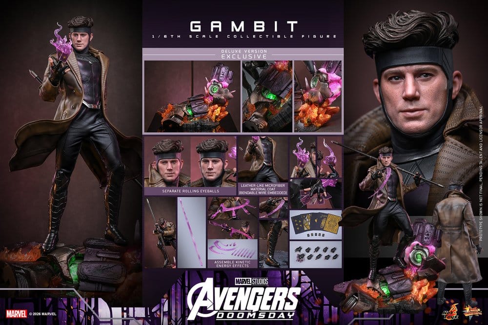 Avengers: Doomsday Movie Masterpiece figurine 1/6 Gambit (Deluxe Version) 31 cm