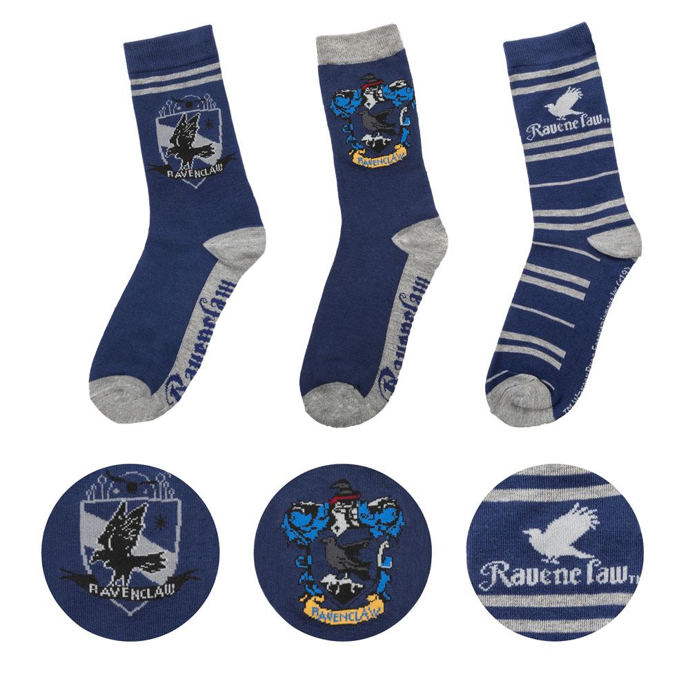 Harry Potter pack 3 paires de chaussettes Ravenclaw