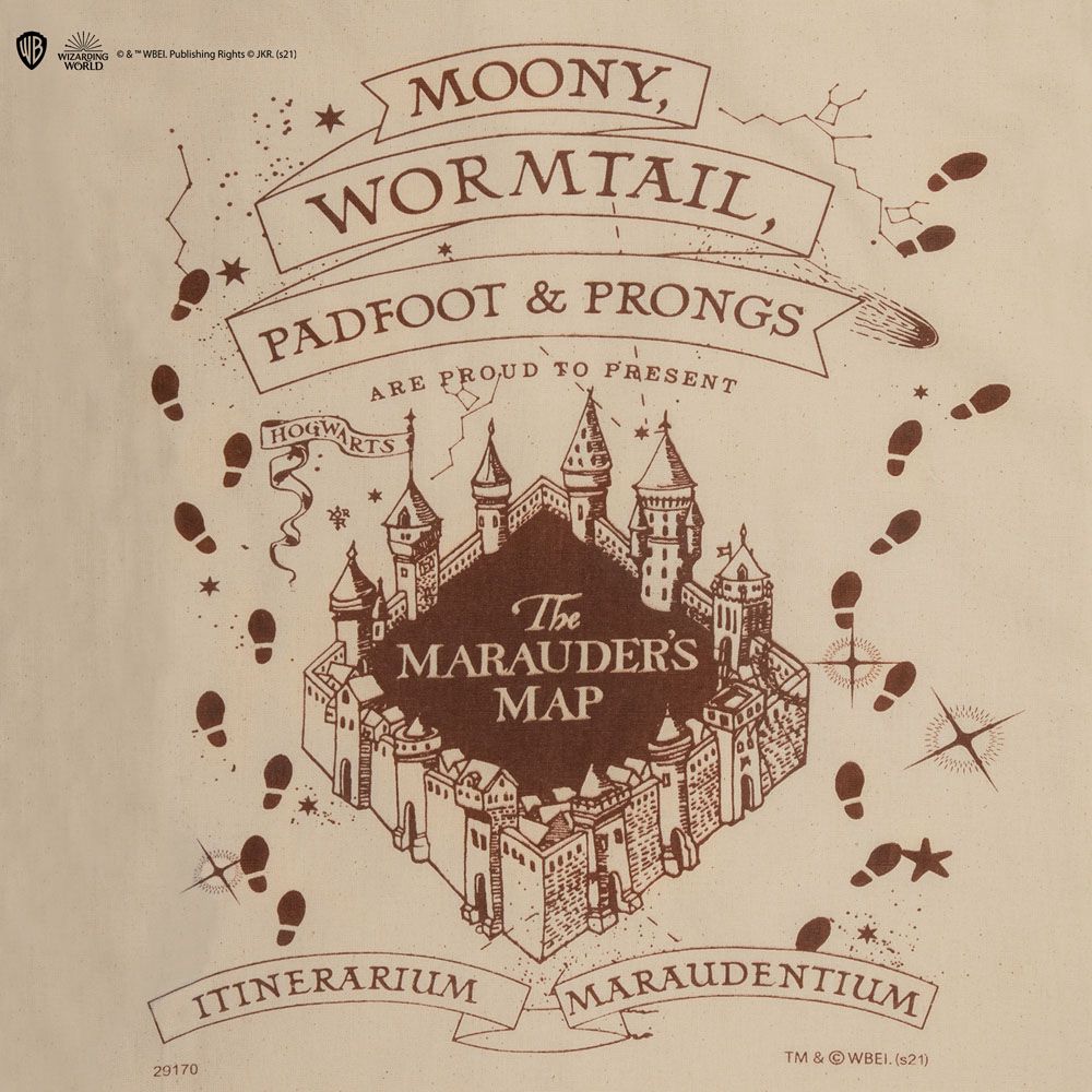 Harry Potter sac shopping Marauder Map