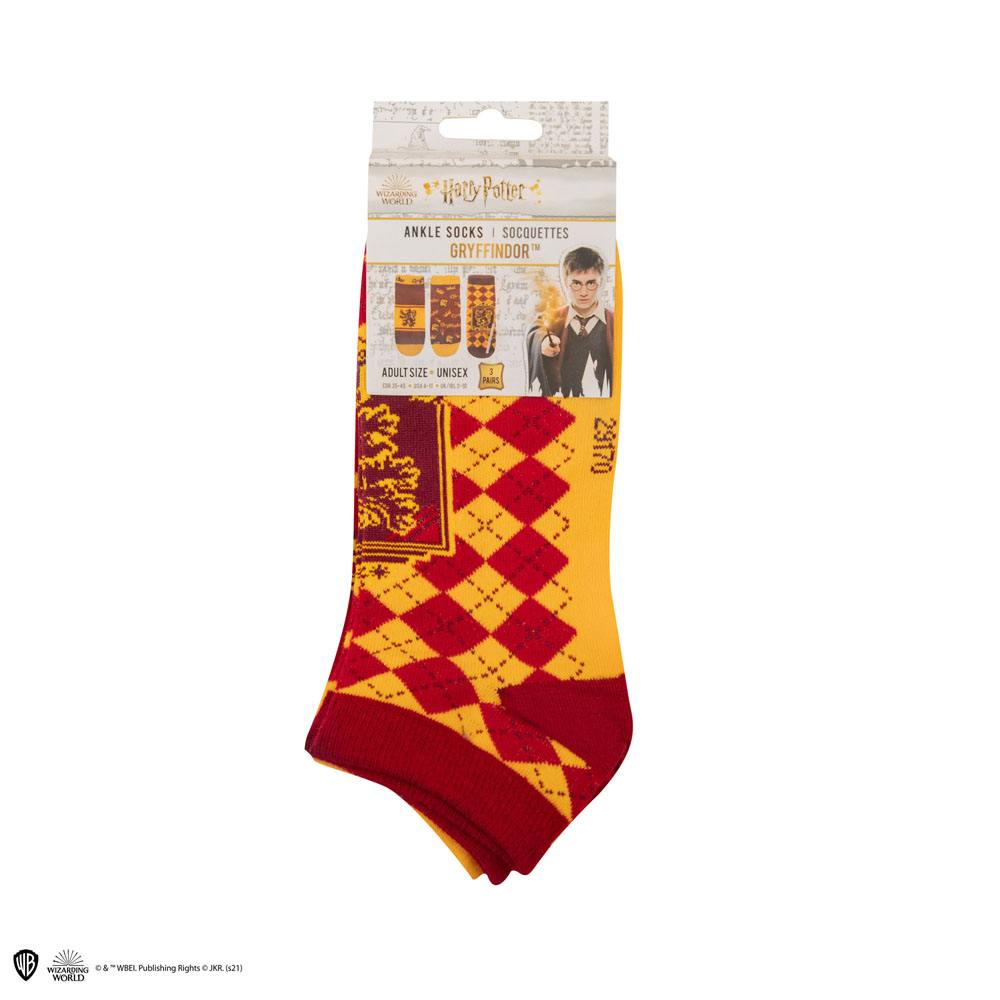 Harry Potter pack 3 paires de socquettes Gryffindor