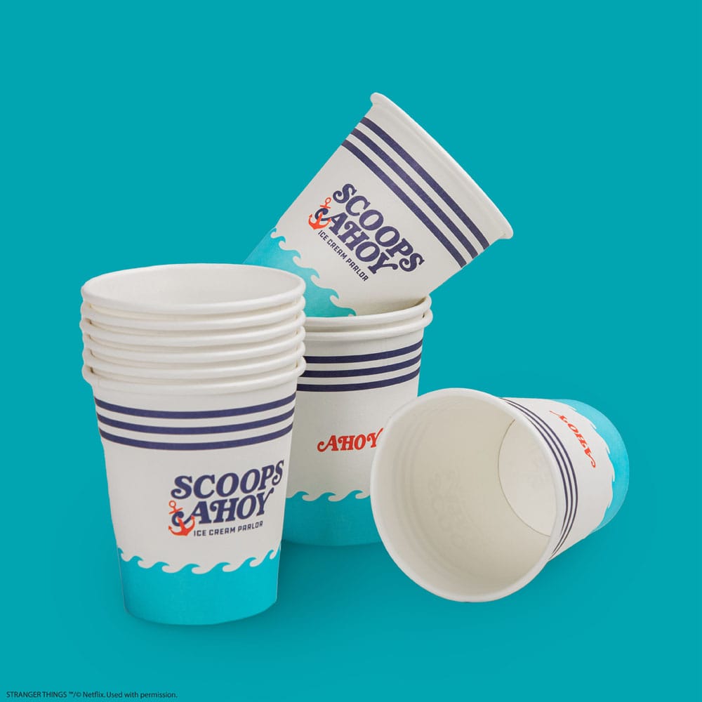 Stranger Things Ensemble de 24 gobelets en papier Scoops Ahoy