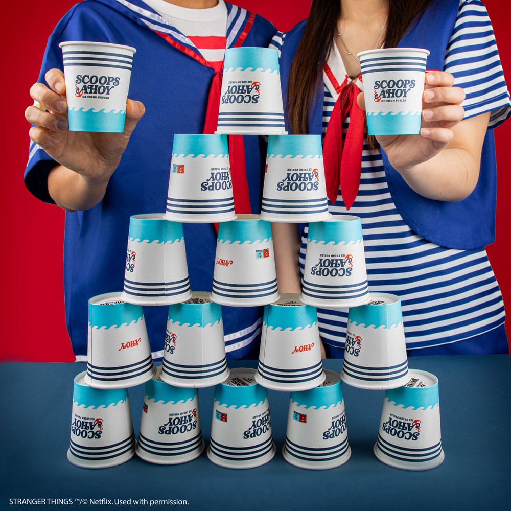 Stranger Things Ensemble de 24 gobelets en papier Scoops Ahoy