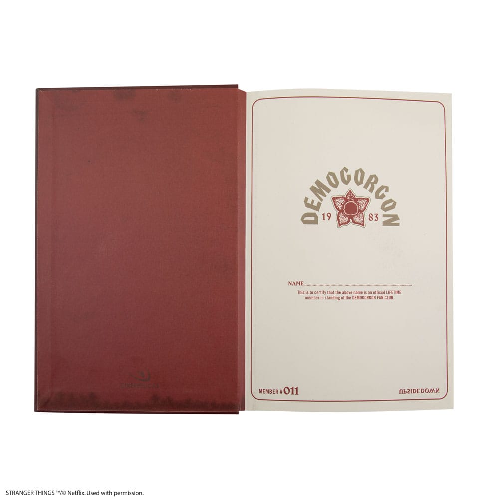 Stranger Things Carnet Demogorgon