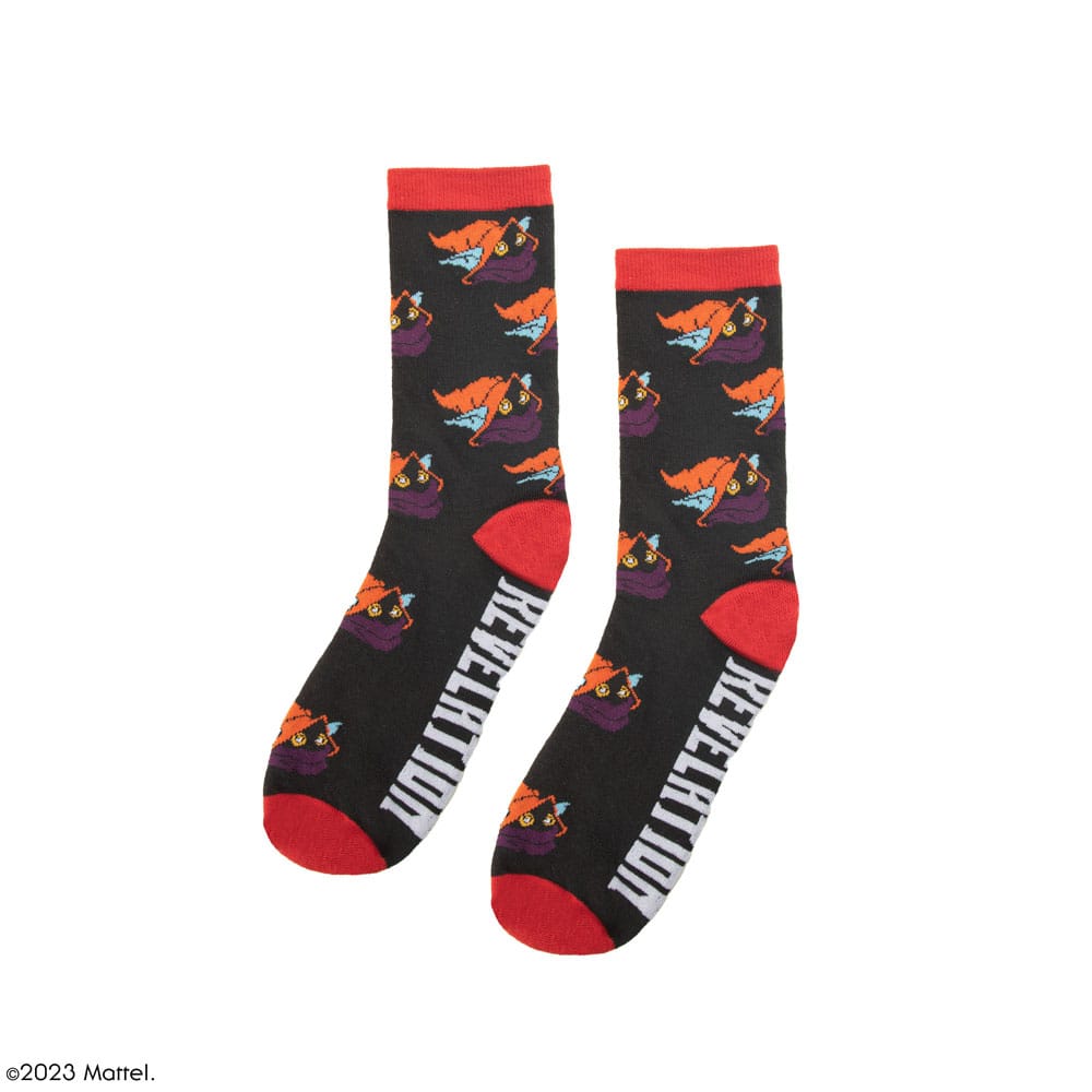 Les Maîtres de l'univers : Révélation Set de 3 chaussettes Cringer & Battle Cat & Orko