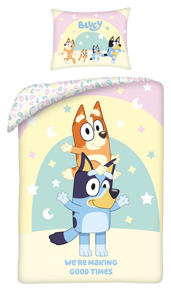 Bluey parure de lit We're Making Good Times 160 x 200 cm / 70 x 80 cm