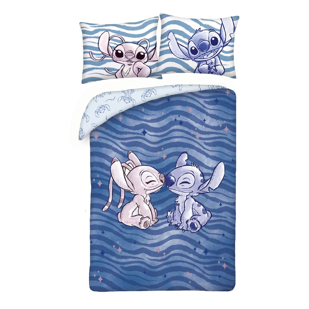 Lilo et Stitch parure de lit Stitch & Angel Waves 140 x 200 cm / 70 x 90 cm