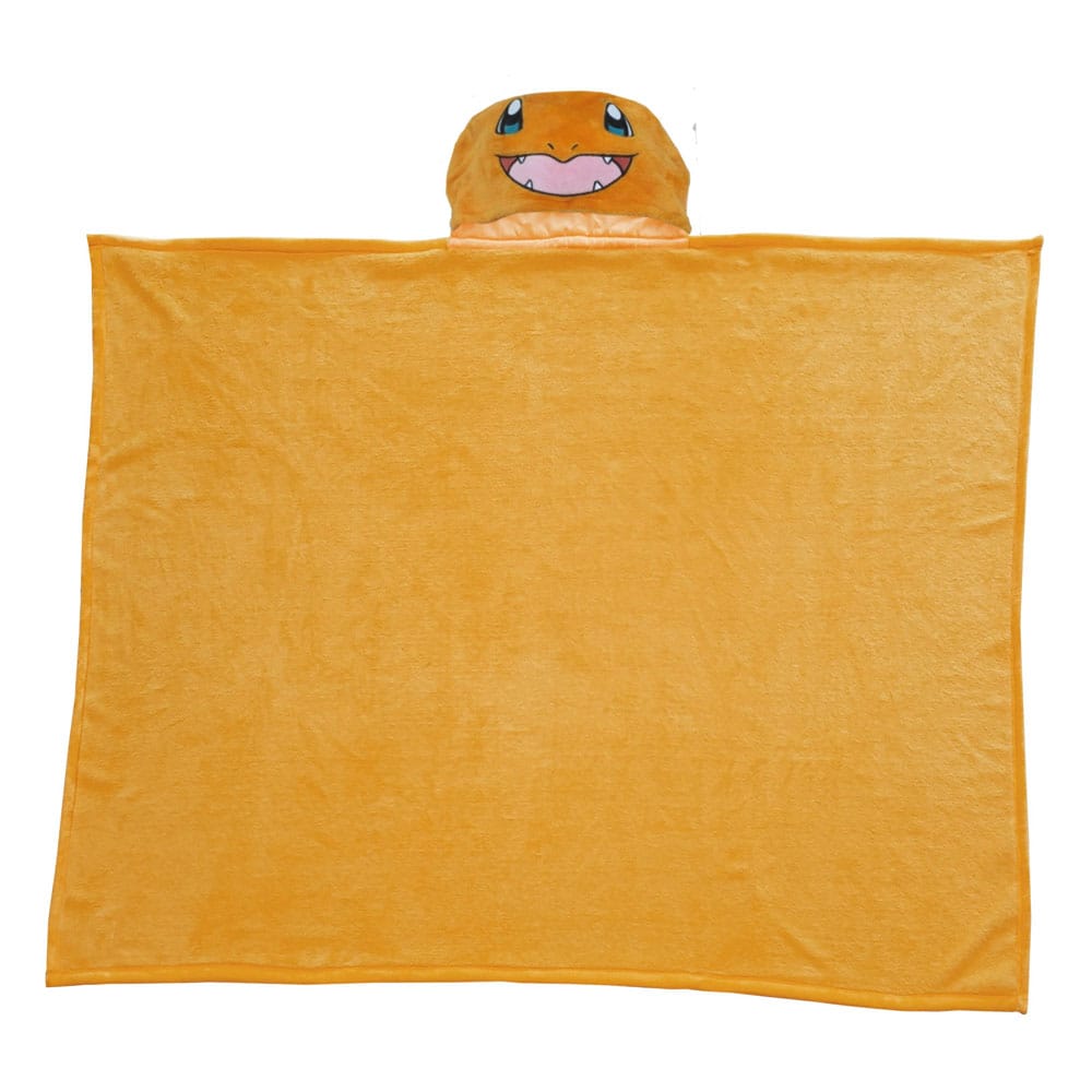 Pokémon Coral couverture à capuche Salamèche 120 x 150 cm