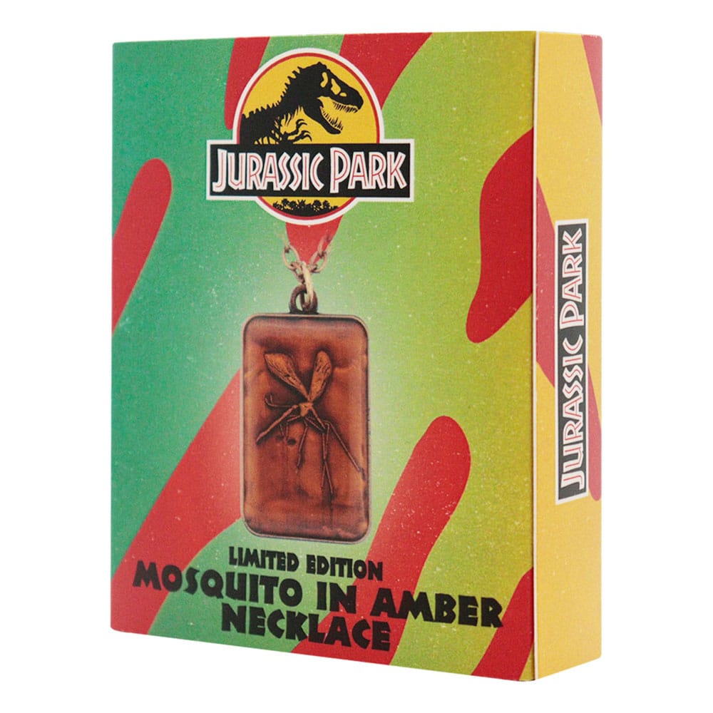 Jurassic Park collier avec pendentif en ambre Limited Edtiton