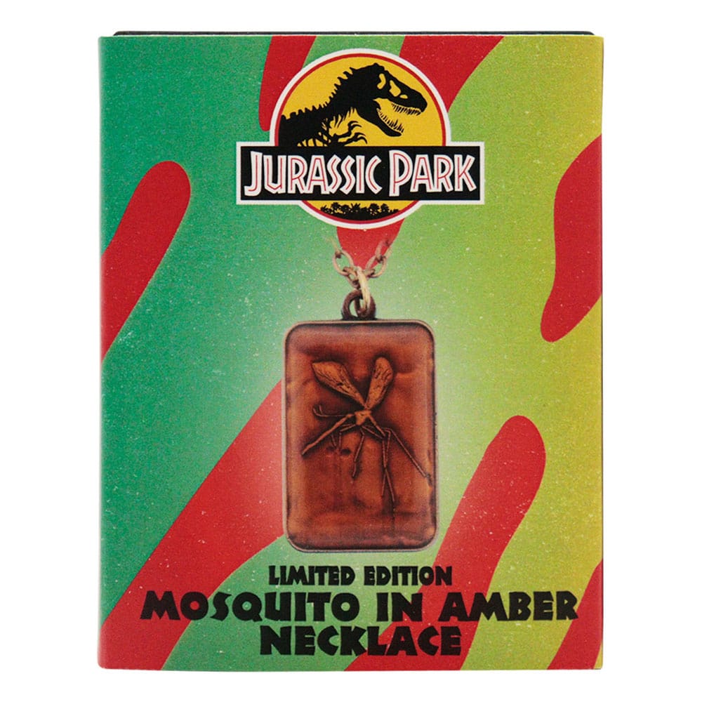 Jurassic Park collier avec pendentif en ambre Limited Edtiton