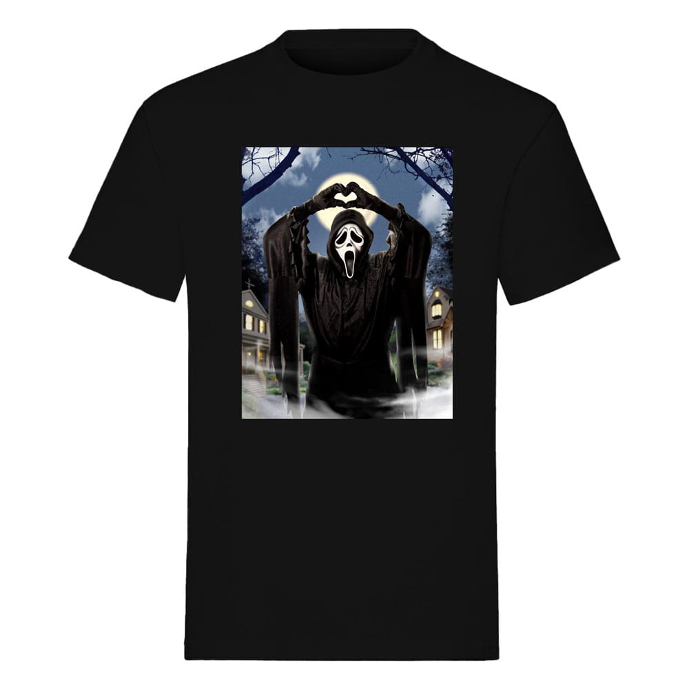 Scream T-Shirt Ghost Face Hearts (L)