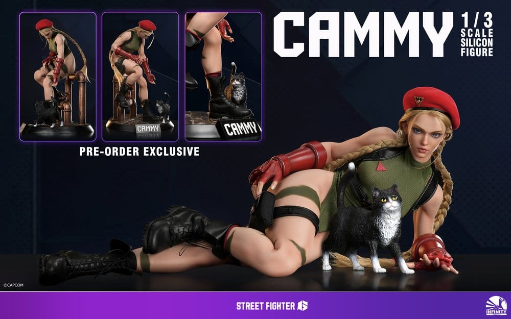 Street Fighter 6 figurine en silicone 1/3 Cammy 65 cm