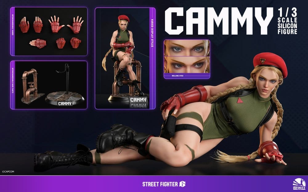Street Fighter 6 figurine en silicone 1/3 Cammy 65 cm