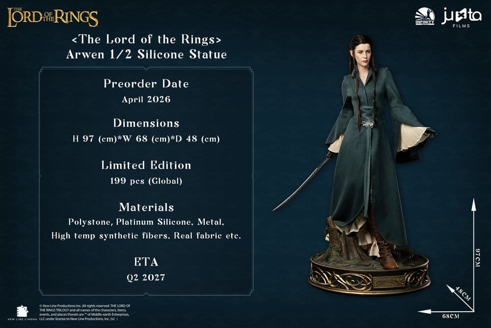 Le Seigneur des anneaux Statue en silicone 1/2 Arwen 97 cm