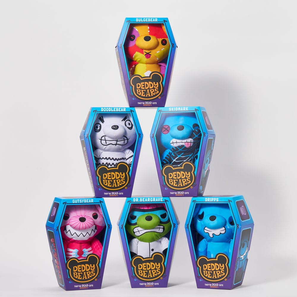 Deddy Bears Series 3 Figurines en peluche dans un cercueil 30 cm Assortiment (6)