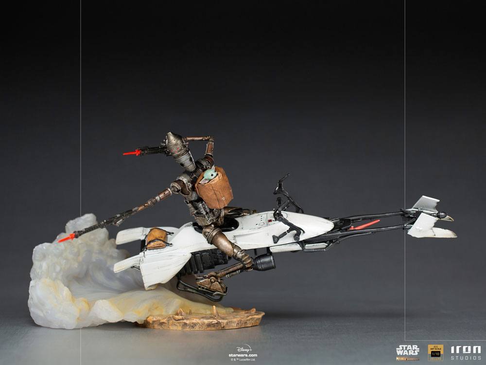 Star Wars The Mandalorian statuette 1/10 Deluxe Art Scale IG-11 & The Child 20 cm
