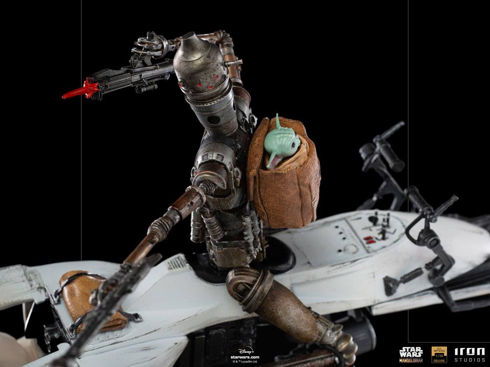 Star Wars The Mandalorian statuette 1/10 Deluxe Art Scale IG-11 & The Child 20 cm
